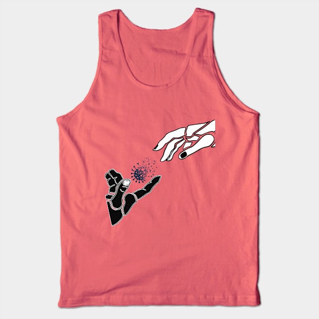 two hands reaching towards each other Tank Top by Dasart